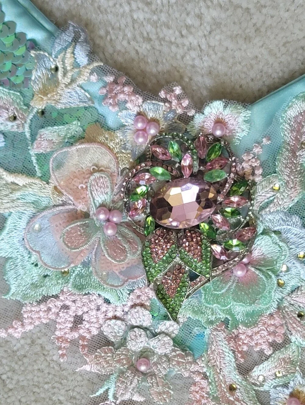 Embellished Crystal Dog Statement Collar